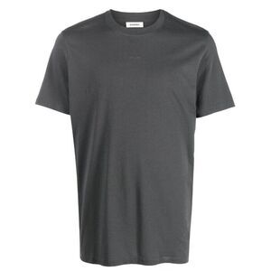 NWT Men's Sandro Paris Designer‎ Logo T-Shirt Anthracite (Gray) XS